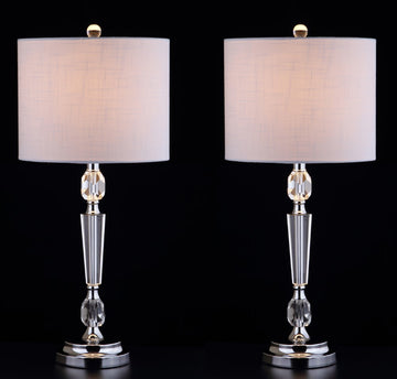 Victoria 27" Crystal LED Table Lamp - JONATHAN Y